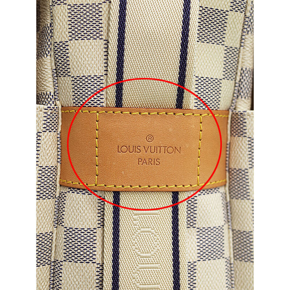 Louis Vuitton Damier Azur White Naviglio Shoulder Bag - Picture 4 of 8